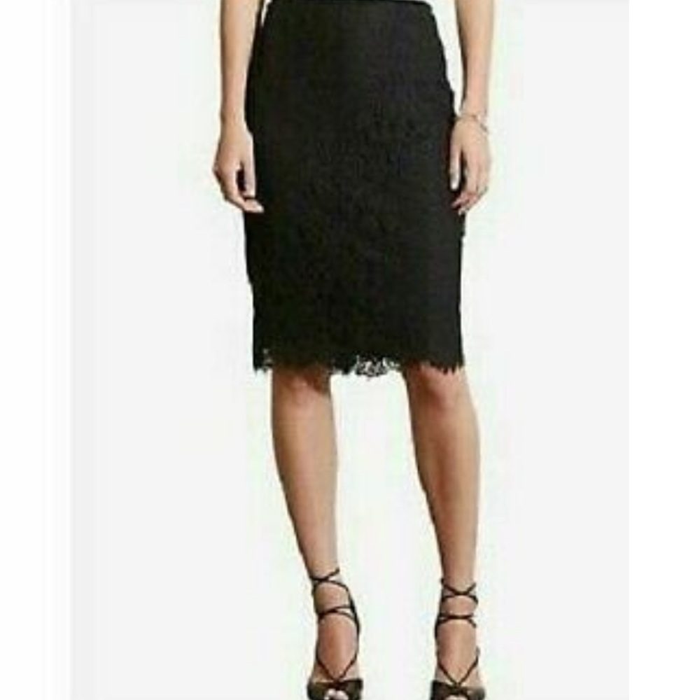 RALPH LAUREN LACE PENCIL SKIRT